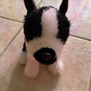 Ganz Webkinz Boston Terrier Puppy Dog Plush Stuffed Animal HM173 8" No Code